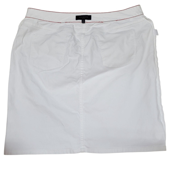 Talbots Petite Women's Pencil Denim White Skirt Size 14P Excellent Condition - Picture 5 of 7